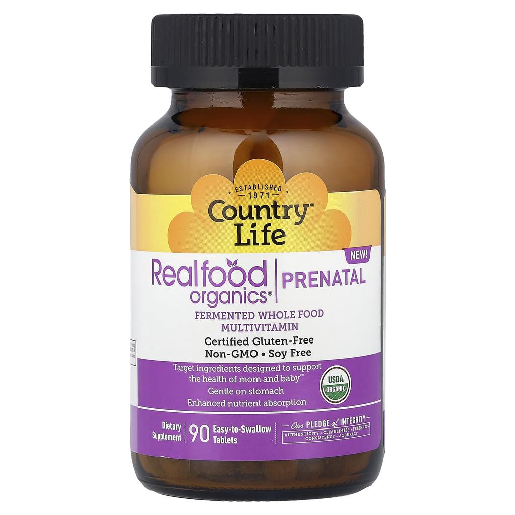 Realfood Organics®, Pregnancy, Easy-to-Swallow Tablets, 90