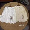 1116 Spring New Women's Lapel Japanese Cotton and Linen Shirt Loose Shirt Versatile Embroidery Literary Style Long Sleeve Mori