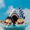 6.5cm Anime Dragon Ball Kid Goku with Kuririn Swimming Training Son Goku PVC Statue Action Figures Collectible Model Toys Gifts