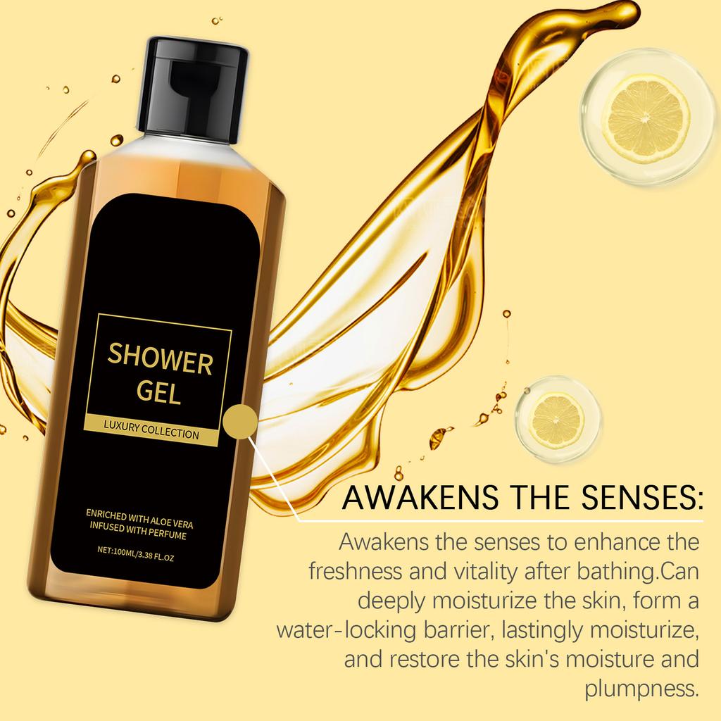Męski Żel pod Prysznic Perfumowany Delikatnie Oczyszcza Skórę Ciała, Nawilża , Nawilża I Odżywia Świeża Kąpiel 100ml