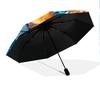 Tiger Head  Pattern, Automatic Folding Umbrella, Portable and Foldable Design, 8 Ribs, a Christmas or Birthday Gift.