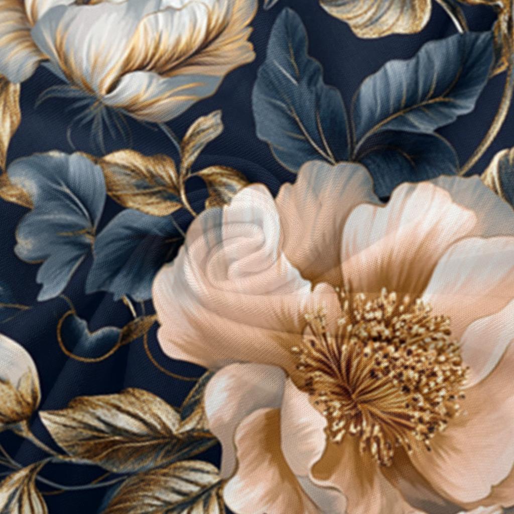 Women's Fashion Casual Retro Floral Print Mid-Length Cardigan Jacket