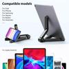 Universal Foldable Phone & Tablet Stand - Ultra Portable Adjustable Holder for All Smartphones, E-Readers up to 10.2 Inches