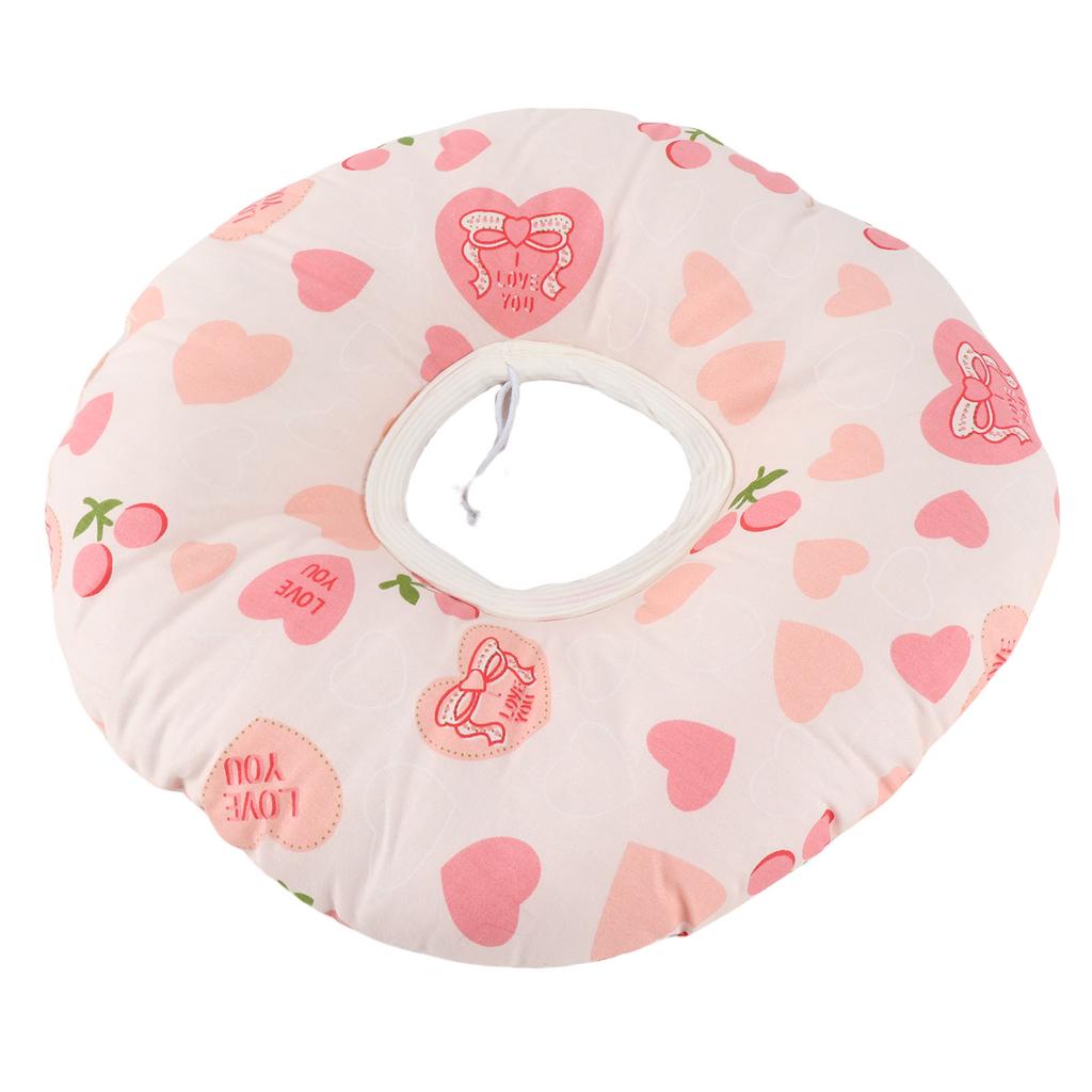 Ear Piercing Pillow for Side Sleepers Donut with Hole Cotton Ear Guard Pillow 12.6 Inch