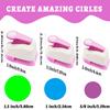 Circle Paper Cutter for Crafts Hole Puncher Punches Tool Set 5/8 1 1.5 Inch Heart Paper Shapes for Card Making Custom Scrapbook
