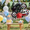 High Quality 40 Inch Aluminum Foil Racing Balloon Set with Sturdy Portable Construction Ideal for Indoor Outdoors Party Use