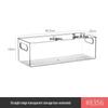 Extra Long 40cm Transparent Narrow Storage Box, 15cm Wide, Waterproof Drawer Organizer