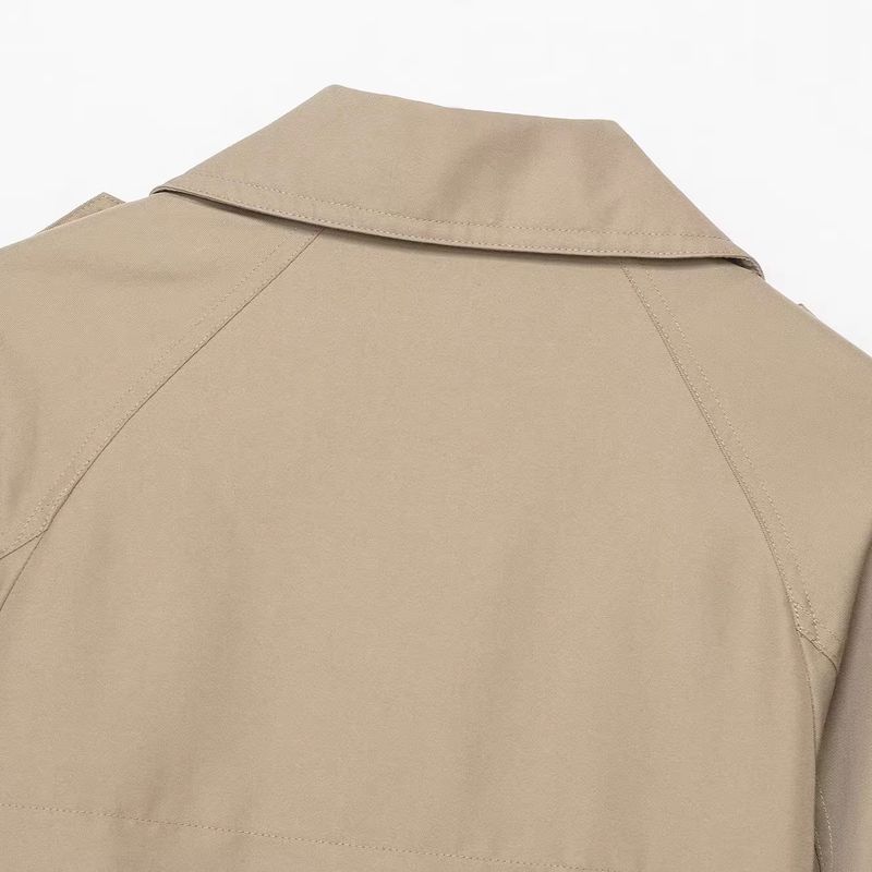 Araltay New Arrival Fashion Style Women's Clothing Fashion All-Match Minimalist Casual Style Double Breasted Short Trench Coat 3046259