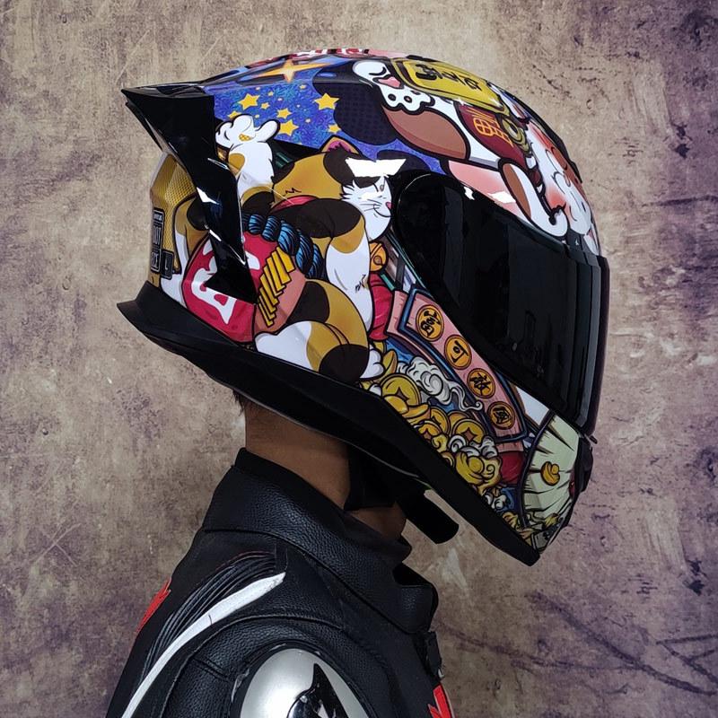 Dual Lens Motorcycle Helmet Motorcycle Travel Helmet Electric Vehicle Adult Safety Helmet