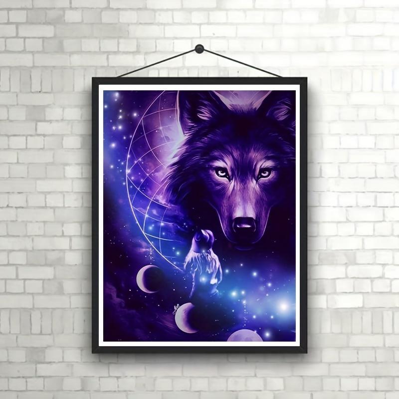 5D Diy Diamond Painting Cartoon Star Moon Wolf Cross Stitch Set Full Diamond Embroidery Mosaic Art Picture of Rhinestones Decor Gift