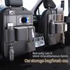 2025 Upgraded Waterproof Scratch-Resistant Car Seat Back Organizer with Optional Table Tray PU Leather, Fit for Most Vehicles