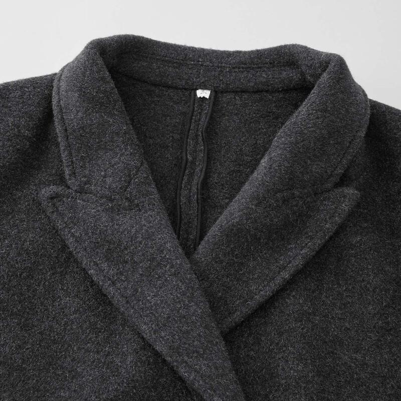 IEF Women's Petite Mid-Length Woolen Coat