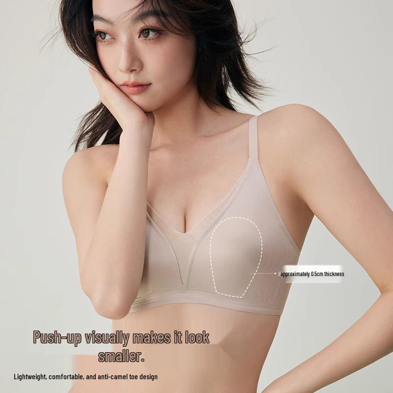Ultra-thin Bunny Ear Seamless Soft Support Anti-Sagging Bra