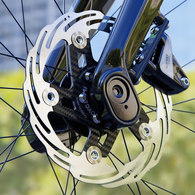 CYCLAMI Carbon Fiber Floating Bicycle Brake Disc Rotor Ultra - Light Heat Dissipation for Road Bike Disc Brakes 160mm - 180mm