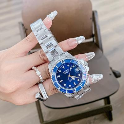Reloj Mecánico Reloj de Pareja Atmosférico Correa de Acero Impermeable Correa Calendario Deportivo Reloj de Hombre Temperamento Reloj de Mujer