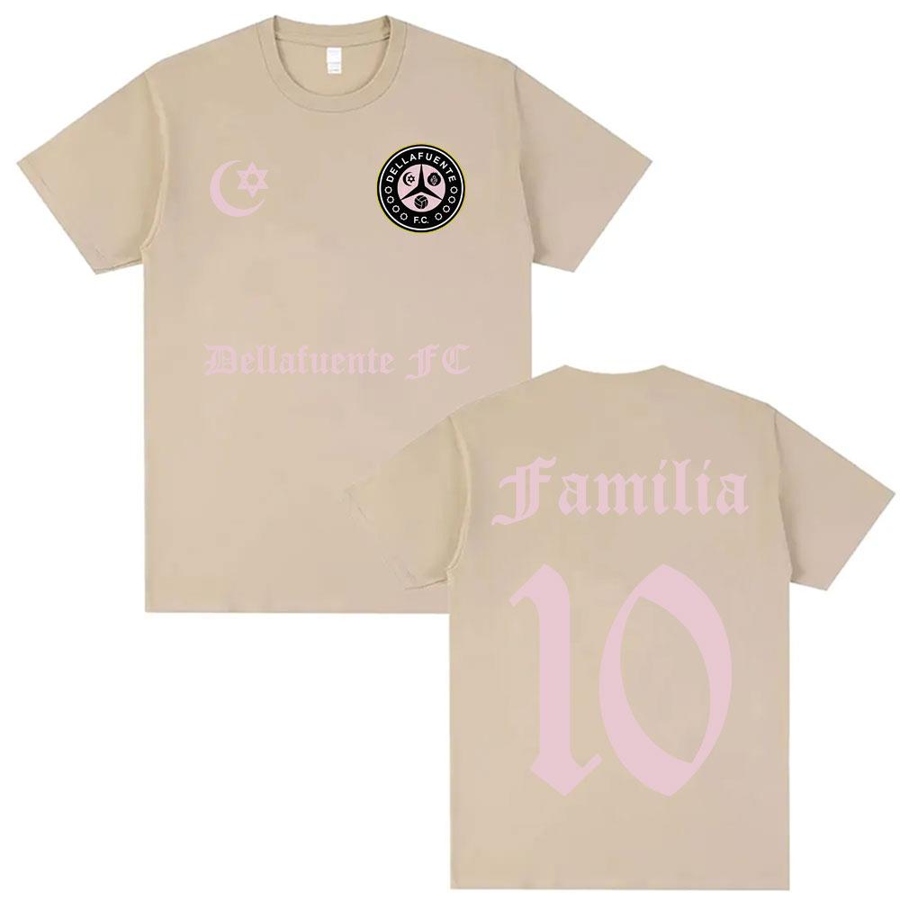 

Rapper Dellafuente Album Letters Print Tshirts Unisex Women Casual Cotton Short Sleeve T Shirt Summer Hip Hop Streetwear Tshirt 4XL