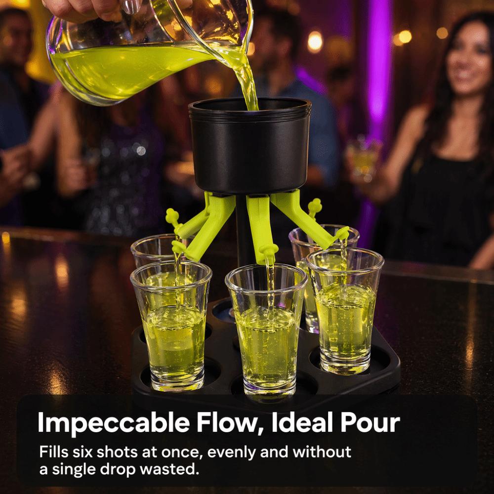 Fair Pouring Drink Dispenser Hexagon Design Shot Pourer Party Drink Dispenser For Cocktails