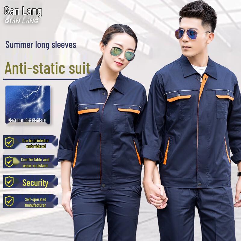 

Men s Anti-Static Long Sleeve Workwear Set 180