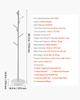 VEVOR Coat Rack, Freestanding Coats Rack Stand with Stable Marble Base & 8 Hooks, Free Standing Hall Coat Tree for Entryway, Bedroom, Office