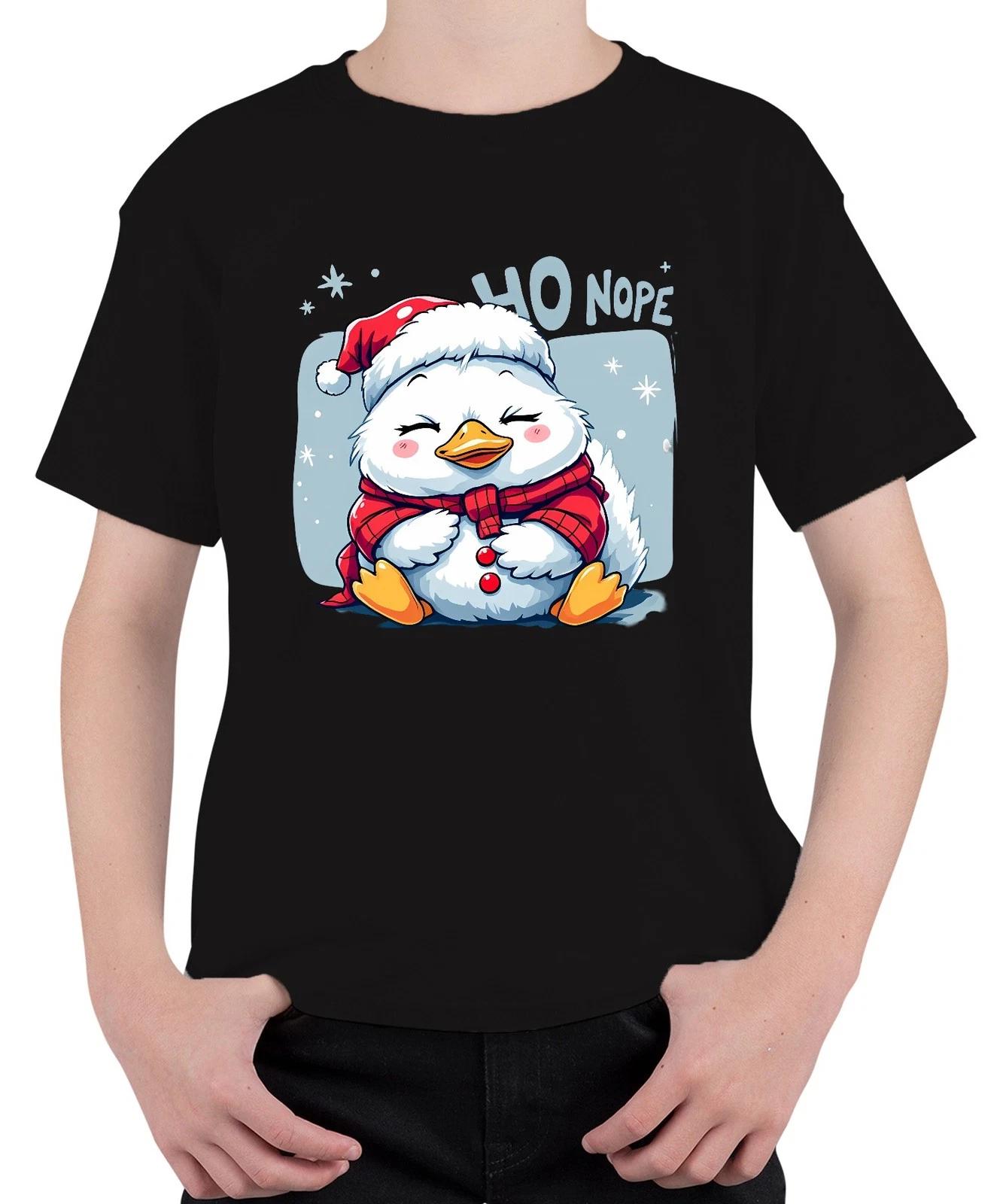 HO NOPE niedlicher Weihnachts Pinguin Cartoon Kawaii süß lustig Unisex Kinder T- XXXL
