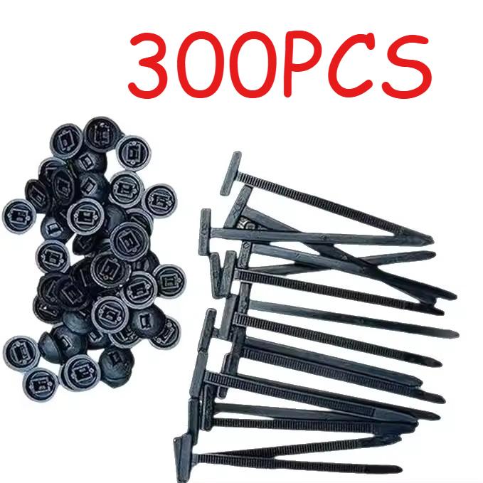 Plastic Straps Universal Car Nylon Cable Tie Buckles Heavy Duty Self-Locking Zip Ties Holder with Pin Button Fasteners Resistant