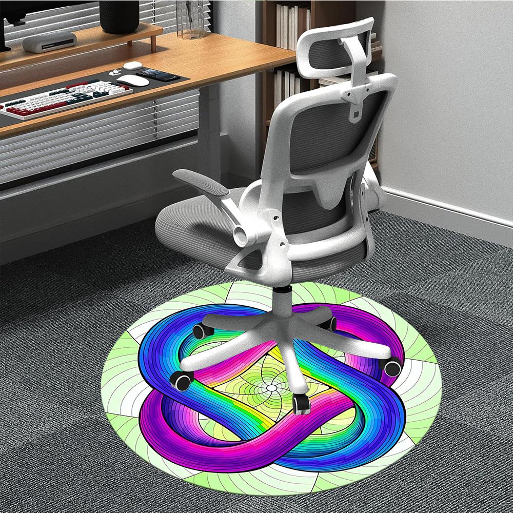 

1pc Infinity Symbol Chair Carpet for Office, Soft Flannel Throw Mat, Perfect for Office,Holiday Party Decoration Choice yy251113092 80cm by 80cm