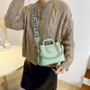 Fashion Crossbody Bucket Bag Trendy PU Shoulder Bag Women's Casual Handbag & Tote Purse CLE