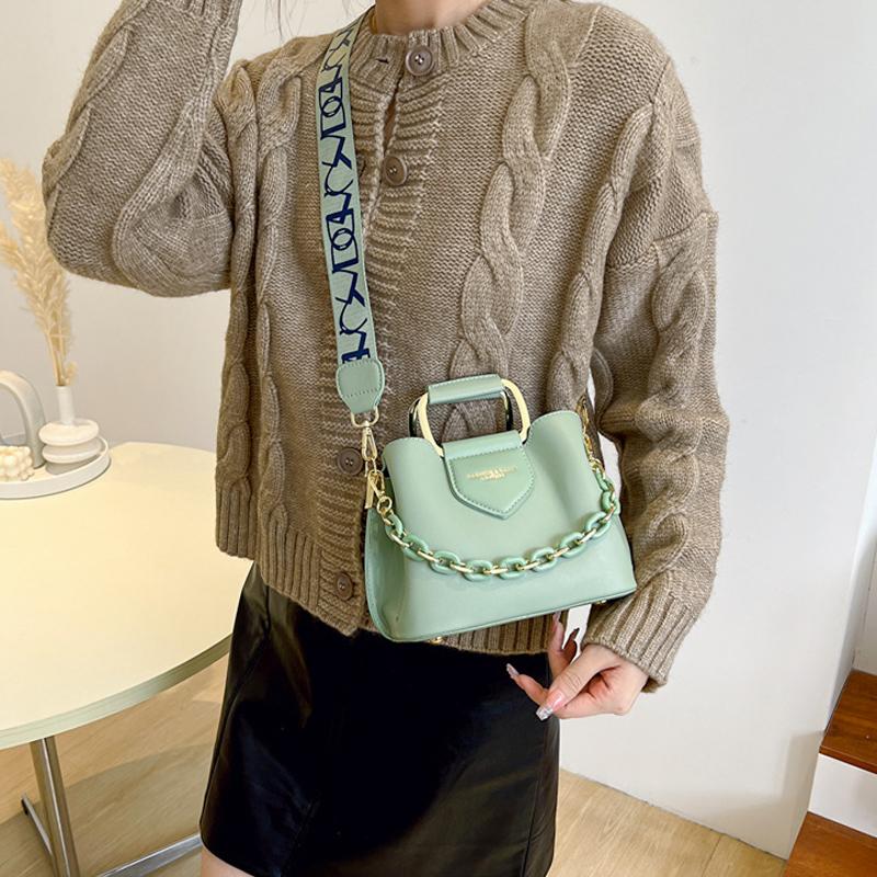 Fashion Crossbody Bucket Bag Trendy PU Shoulder Bag Women's Casual Handbag & Tote Purse CLE