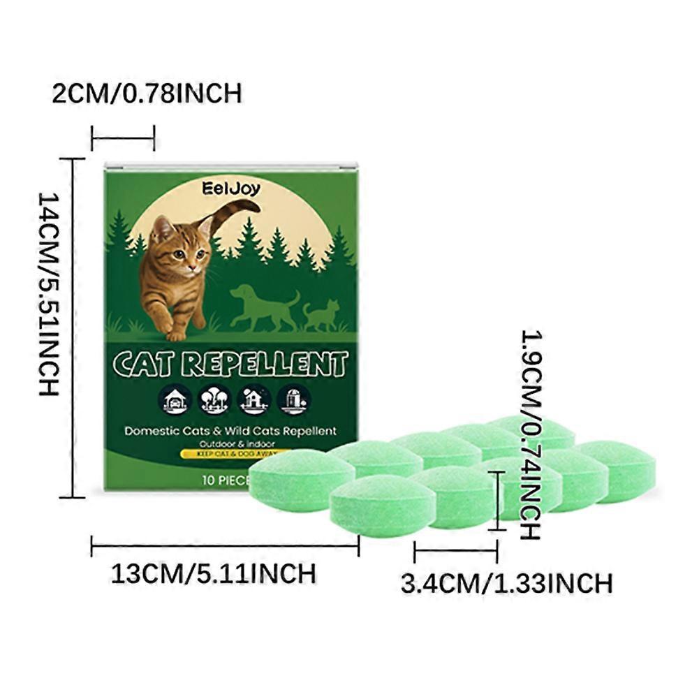 10-Pack Cat Repellent, Peppermint Oil Cat Deterrent, Indoor Outdoor Pet Repellent