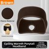 Thermal Insulation Ponytail Headband Fleece Material Sport Headband Ear Warmer Headband  Cycling