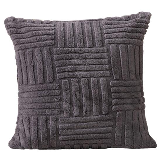 Pillow Case Simple Soft Touch Thick Cushion Cover Solid Color Square Pillow Cover Pillow Cover Livingroom Decor