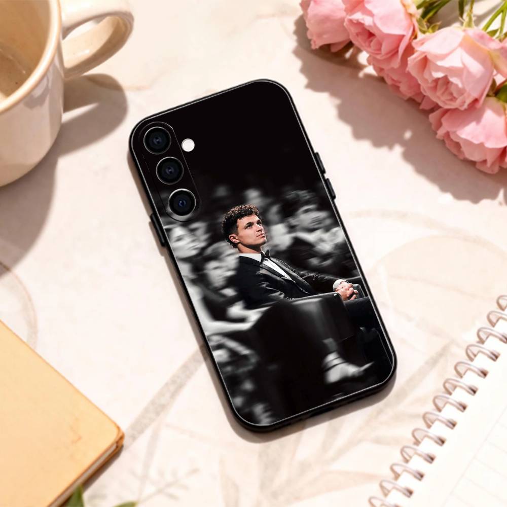

R-Race driver L-Lando Norris phone Case For Samsung Galaxy A73,A72,A71,A70,A53,A52,A51,Others Soft Black Shell Samsung a20s