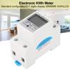 220V 5(80)A Digital 1 Phase 2 Wire 2P Din Rail Electric Meter Electronic KWh Meter