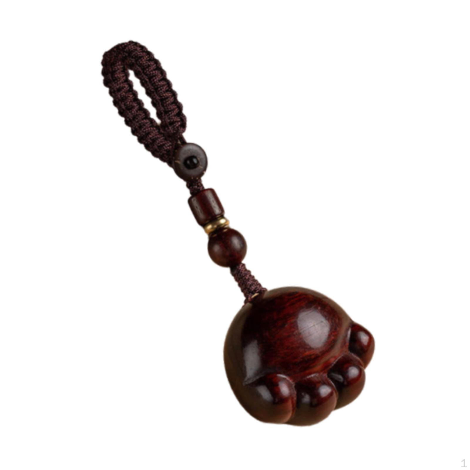 

Деревянный брелок для ключей Ручная работа Плетеный Автомобильный брелок Креативные товары для вечеринок Украшение Брелок Шарм Cat Claw Shaped