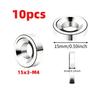 15x3mm Countersunk Round Disc Magnets with 4mm Hole, Multipurpose Flat Magnetic Pieces for Refrigerator Decoration, Office