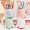 Multifunctional Kawaii Pen Holder Brush Pot Pencil Case Children Student Desktop Stationery Organizer Office Supplies Storage