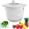 2 in 1 Salad Dryer Large Capacity Food Strainer Vegetable Salad Spinner  Vegetable Washing