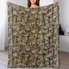 Jackson Pollock - Blue Poles - Abstract Expressionist Painting Throw Blanket Luxurious Soft Blanket Holiday Gift for Family