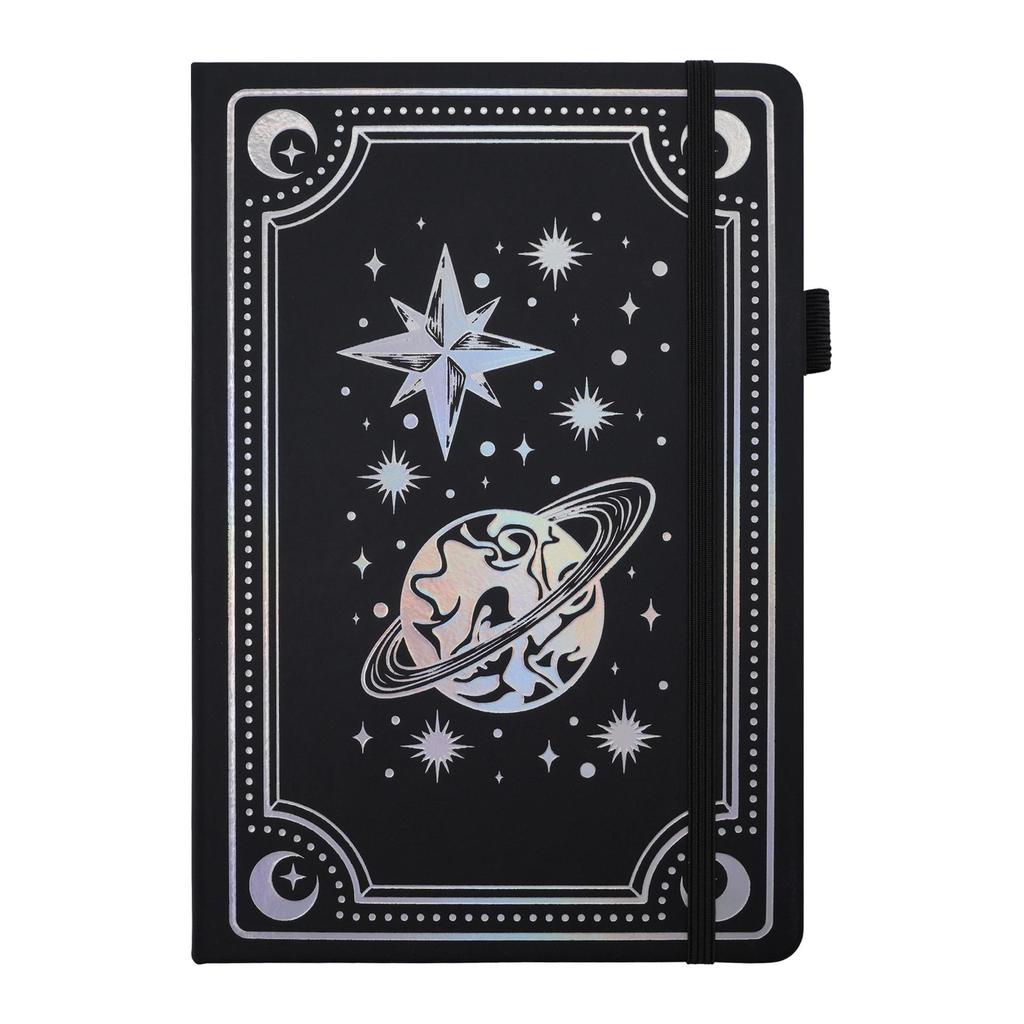 A5 Tarot Style Notebook with Laser Silver Lined Pages