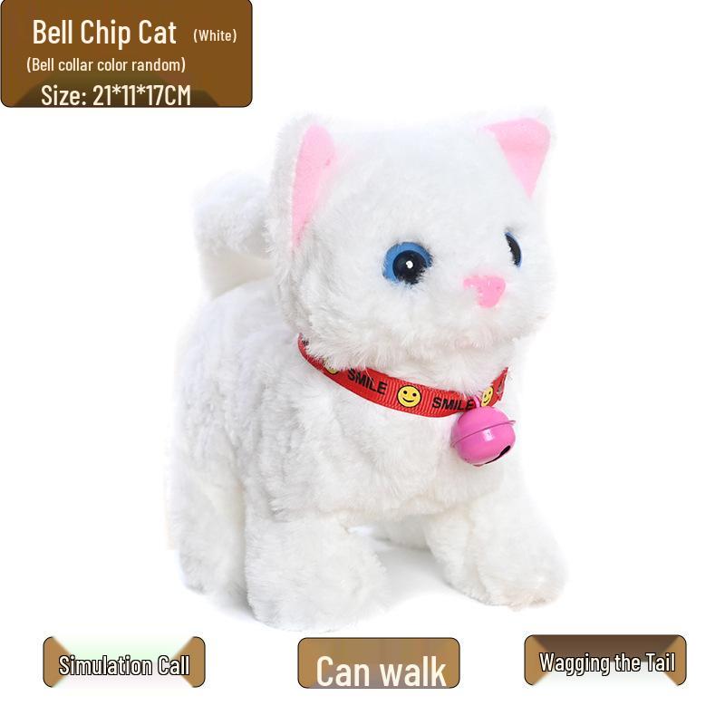 

Электрическая плюшевая игрушка-котенок, которая ходит - Интерактивная симуляция, электронная кошка