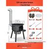 Portable Wood-Burning Stove for Home and Outdoor Use - Large Wok Stand, Clay Pot Compatible, Ideal for Rural Areas and Camping