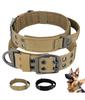 Militaire Tactische Hondenhalsband Nylon Breed Huisdier Trainingshalsbanden Ketting Met Handvat Sterk Voor Middelgrote Grote Honden Franse Bulldog
