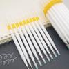 Large Capacity White Gel Pen Refills for Calligraphy and Highlighting (1.0mm, Black Cardstock Compatible).
