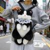 Cross-border Cat Doll Backpack: Plush Simulation Double Shoulder Toy, Ideal Gift for Girls