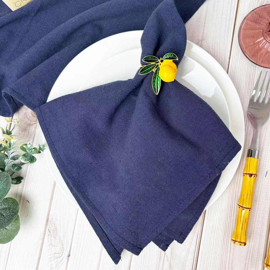 6pcs Cotton Cloth Napkins Summer Dinner Table Napkins Cloth Washable 16"×16"For Wedding Baby Bridal Shower Birthday Garden Party