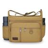 Bolsa Transversal de Lona Vintage para Homens - Bolsa de Ombro Estilosa Tote Mensageiro (Portátil Durável para Viagem e Uso Diário)