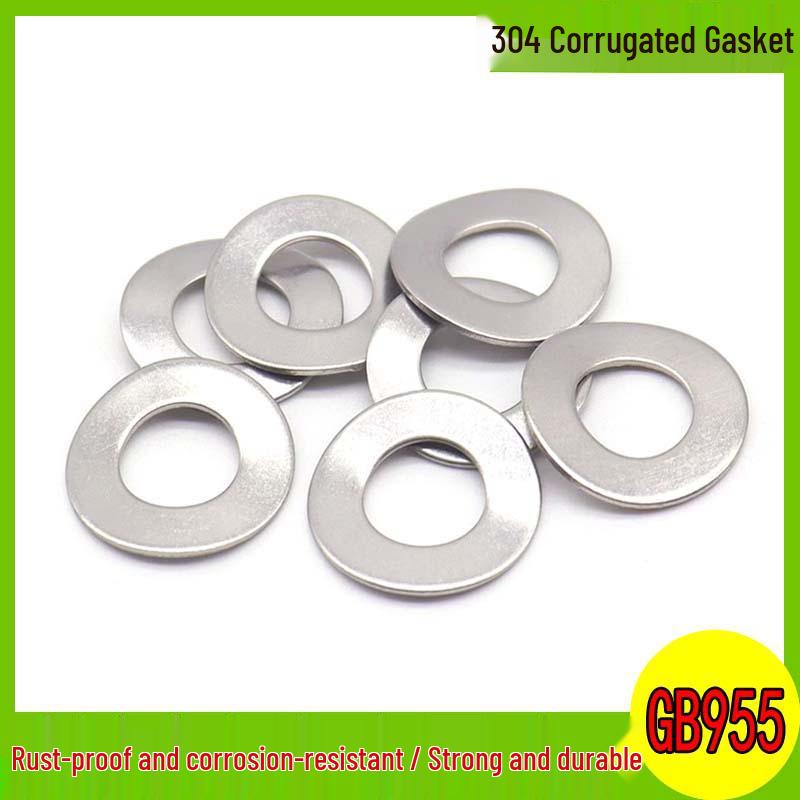 

Волновая пружинная шайба из нержавеющей стали 304, Эластичный металл, GB955 M3-M12 M3 - 1 piece