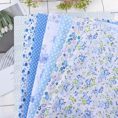 7Pcs Cotton Pre-cut Cotton Cloth 50*50cm Quilting Fabric Fabric Bundle  Fabric Art Design