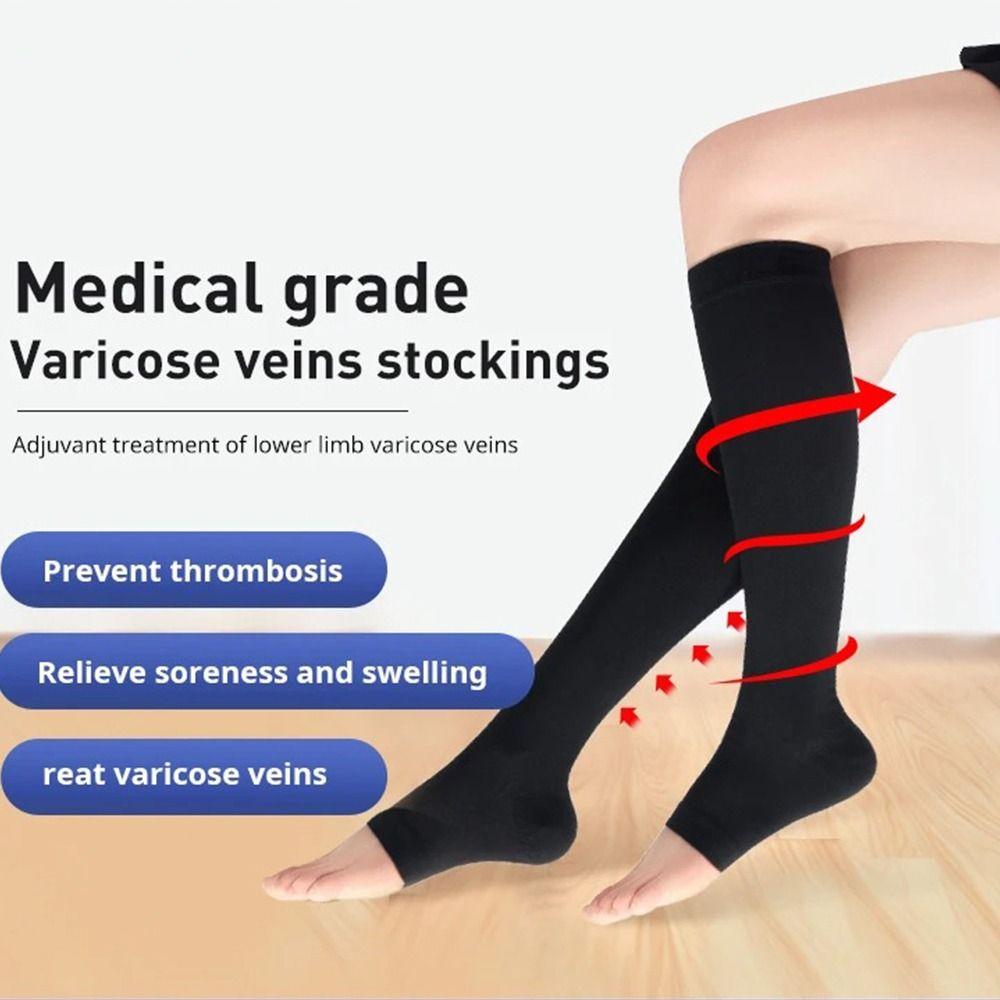 Cool Material Compression Stockings Elastic Support Graduated Pressure Stockings  Unisex
