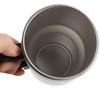 Car Electric Heating Cup Stainless Steel Camping Travel Kettle Vehicle Heating Cup Water Coffee Milk Thermal Mug 12V 450ml/300ml